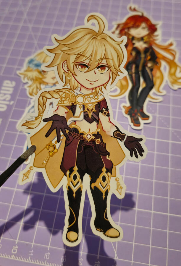 Stickers of Aether, Lumine, Mavuika. Stickers of Aether, Lumine, Mavuika.
